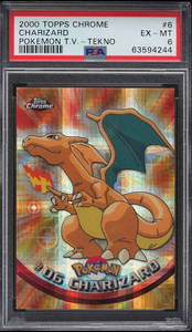 2000 Pokemon Topps Chrome Series 1 Tekno Charizard #6 PSA 6 *THE HOLY GRAIL*