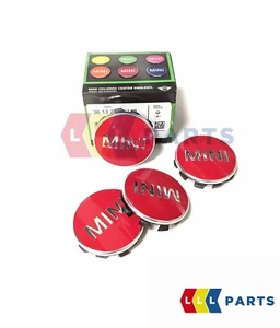 NEW GENUINE MINI F54 F55 F56 F57 F60 CHILLIRED CENTER WHEEL COVER CAPS SET 4 PCS - Picture 1 of 4