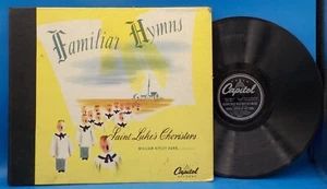 St Luke's Choristers 78RPM CAPITOL 4 Record Set Album Book BD-15 Familiar Hymns - Picture 1 of 7