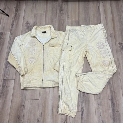 Vintage Y2K Southpole Baggy Velour Track Suit Set Mens Yellow XL Jesse Pinkman - Image 1 of 4