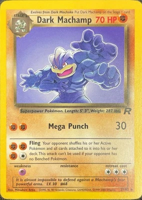 Dark Machamp 27/82 Team Rocket LP Condition - See Pictures! - Image 1 of 2