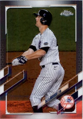 2021 Topps Chrome Baseball Card #105 DJ LeMahieu - Image 1 of 2