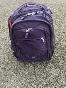 eBags Rolling Black Carry On Suitcase Luggage Convertible Backpack EB2066-19W - Picture 1 of 10