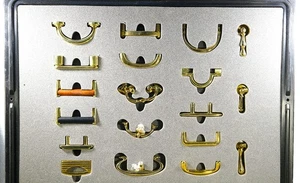 Valli Colombo Design Möbelgriffe Messing Musterkoffer Tischlerei Rarität! - Bild 1 von 10