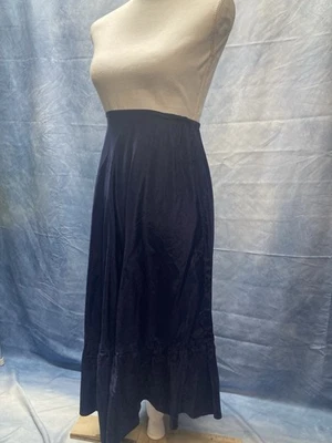 Enagua vintage de tafetán azul marino años 60 para mujer medio deslizamiento Foto 1 de 4