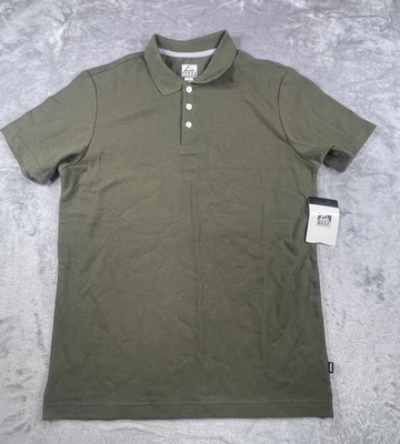 REEF 男式 Polo 衫 S 码绿色 Walsh Pique 纯色全新带标签 — 第 1/4 张图片