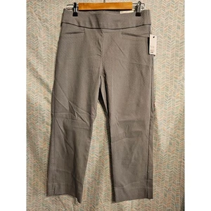 Neu mit Etikett Elle Damen LG grau Waffel Stretch mittelhoher Bund Caprihose elastischer Bund - Bild 1 von 10
