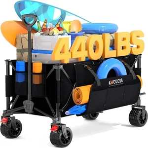 Festival Camping Trolley Garden Cart Heavy Duty All Terrain Wheels Beach Cart - Picture 1 of 10