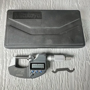 MITUTOYO DIGIMAC MICROMETER 293-340-30 0-1" .00005" IN HARD CASE - Picture 1 of 8