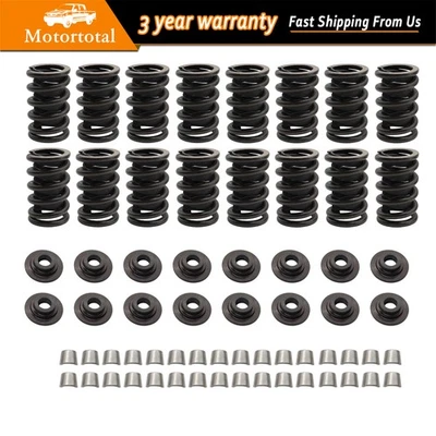 Fits For Chevrolet SBC 350 400 327 Valve Springs Kit w/Steel Retainers HD Locks - Image 1 of 4