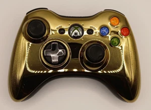 Xbox 360 - Gold Chrome - Controller wireless - OEM - Foto 1 di 6