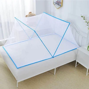 (Blue 125x70cm/49.2x27.6in)Foldable Mosquito Net Polyester Fiber Mosquito - Picture 1 of 1