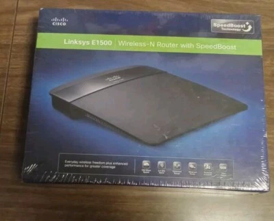 Cisco ,Linksys E1200 300 Mbps 4-Port 10/100 Wireless N Router New Sealed  - Image 1 of 4