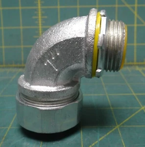 Cooper LTB10090 1 Zoll Handelsgröße 90° Stecker Rohrverbinder Eisen flüssigkeitsdicht - Bild 1 von 5