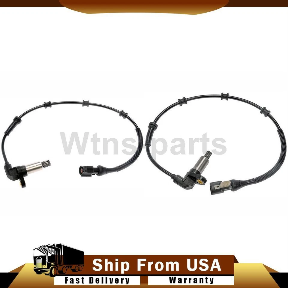 Front ABS Wheel Speed Sensor 2PCS For 2003 2004 2005 Ford E-150 Club Wagon 4.6L - Image 1 of 4