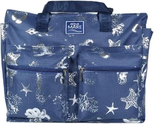 AQUA DI MARE Borsa mare Grande XXL con Pochette Donna Uomo Impermeabile Blu Navy - Foto 1 di 4