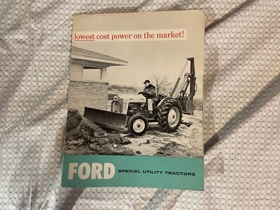 Vintage 1956 Ford Sales Brochure Specialty Utility Tractors Vintage - Image 1 of 3