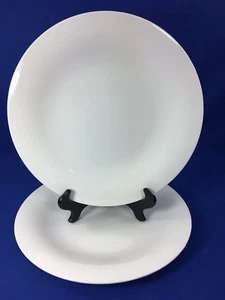 Villeroy & Boch NEW COTTAGE BASIC All White DINNER PLATES Germany SET OF 2 - Picture 1 of 9