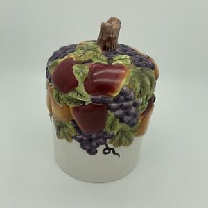 Retired Better Homes Sonoma Villa Home Interiors Canisters With Lid fruit