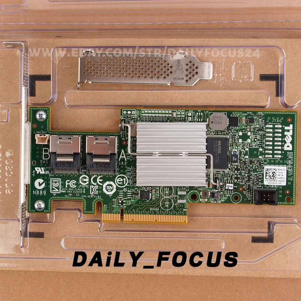 Dell H200 Integrated SAS HBA w/ LSI 9210-8i P20 6Gbps IT Mode ZFS FreeNAS unRAID - Image 1 of 4