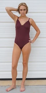Lace Trim Bodysuit | Sleeveless | Spaghetti Strap S M L Active USA P2899ASST - Picture 1 of 9