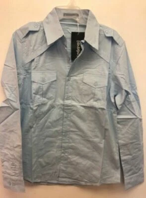 CAMISA DE VESTIR DOUBLJU HOMBRE MANGA LARGA, AZUL CIELO, MEDIANA Foto 1 de 2