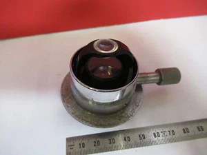 LEITZ WETZLAR CONDENSER + IRIS ANTIQUE MICROSCOPE PART AS PICTURED 6V-FT-71 - Picture 1 of 8