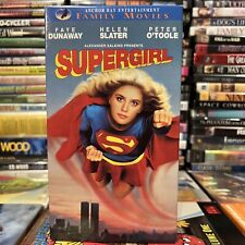Supergirl 1984 VHS Helen Slater Peter O’Toole Faye Dunaway DC Comics Sci-Fi