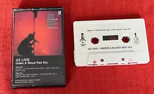 U2 - RARE US CASSETTE TAPE MINI-ALBUM - LIVE "UNDER A BLOOD RED SKY" - Picture 1 of 4