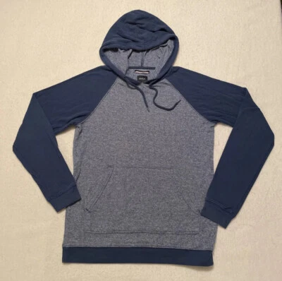 Sudadera con Capucha RVCA Para Hombre Talla Pequeña Azul Pullover Manga Larga Sudadera Foto 1 de 4