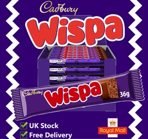 Cadbury Schokolade Wispa Riegel - volle Größe Riegel - verschiedene Mengen - KOSTENLOSER VERSAND! - Bild 1 von 8