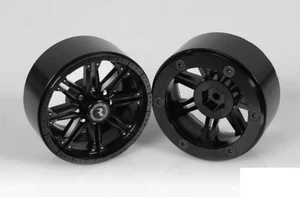 RC4WD Raceline Octane 2.2" Beadlock Wheels BLACK bolts & Hubs Decals Z-W0184 - Picture 1 of 6