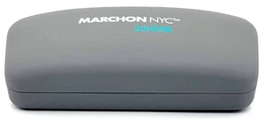 AUTHENTIC & NEW - MARCHON NYC - JUNIOR - GREY - HARD EYEGLASSES CASE - Picture 1 of 2