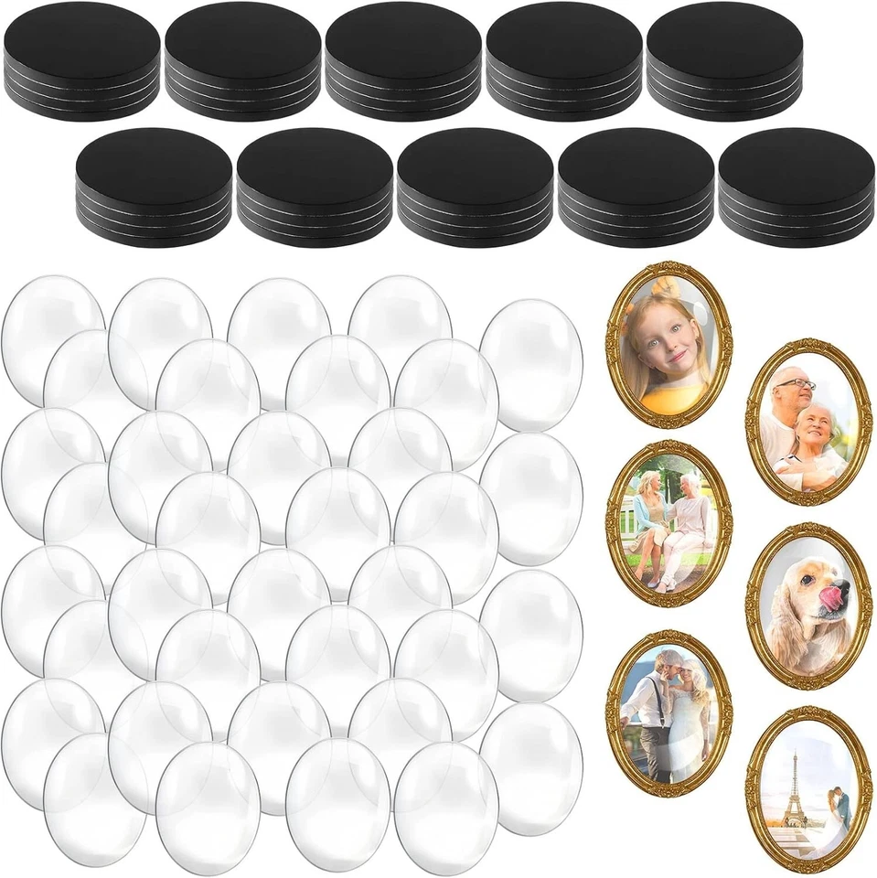 72 Piezas Imanes Artesanales Vidrio Cerámica Ferrita Imán con Respaldo Adhesivo  Foto 1 de 4