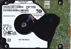 WD20SMRM-59A4PS1 s/n: WXQ2E4 WD Thailand DEC / 2021 2TB 2.5" USB-C HDD 7408 - Picture 1 of 4