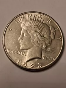 1923-S Peace Silver Dollar Coin - Nice - Picture 1 of 2