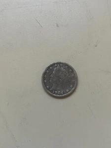 1904- Liberty "V" Nickel 5 five cents! - Bild 1 von 2