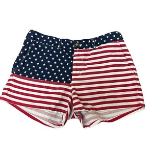 Chubbies Shorts The Miss 'Mericas USA Flag America Womens Medium 2'' Inseam - Picture 1 of 7