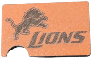 Detroit Lions Aluminum Metal RFID Blocking Men's Wallet - Picture 1 of 3