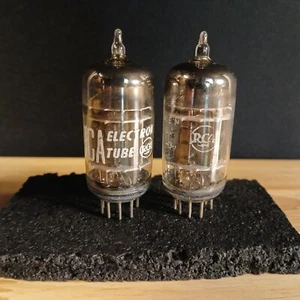 Matched Pair RCA JRC-5814A Triple Mica Premium Tubes TESTED 88/88 88/101 min 55 - Picture 1 of 4