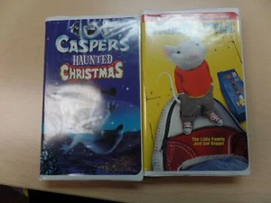 Lot of 2 Kids Movies VHS - Stuart Little & Casper's Haunted Christmas- Free Ship - Picture 1 of 4