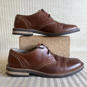 Original Penguin Willie Oxford Shoes Mens Size 9 Brown Leather Derby Casual OP - Picture 1 of 21