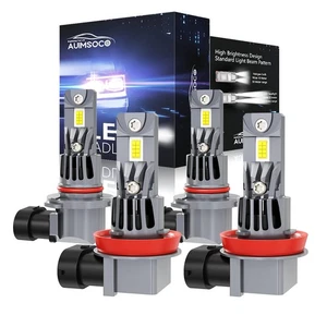 For Chevy Silverado 1500 LT Crew Cab Pickup 2007-2015 LED Headlights Lamp Bulbs - Picture 1 of 21