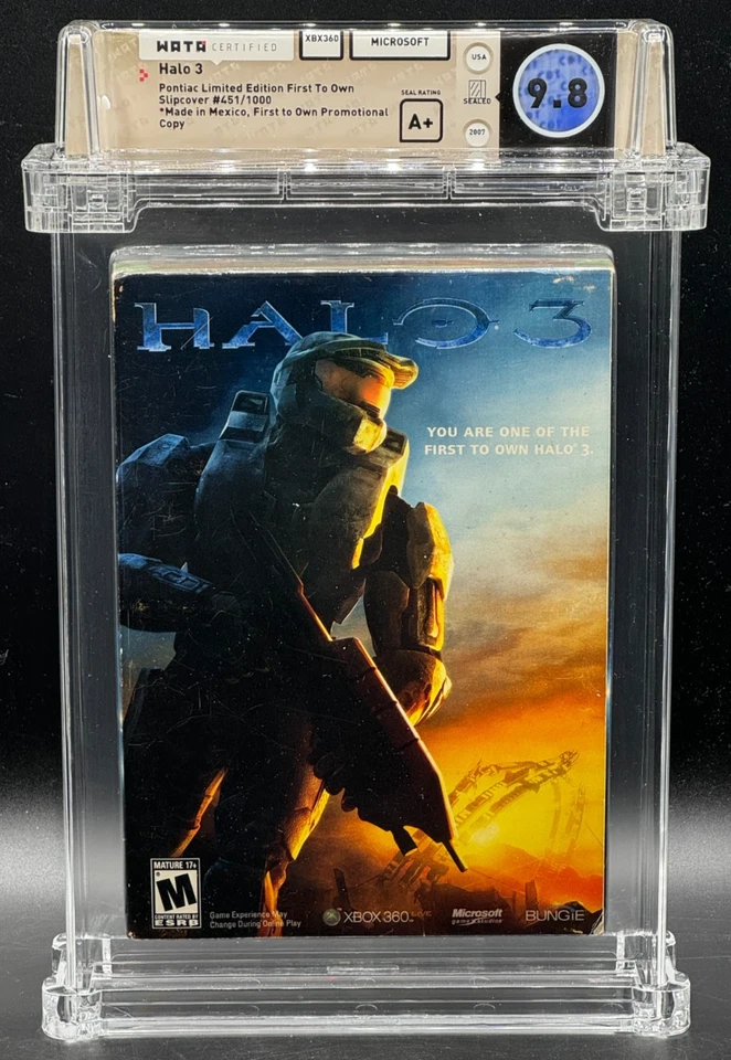 Halo 3 DNSB Pontiac Microsoft Xbo WATA 9.8 A W/ 8.0 Slipcover