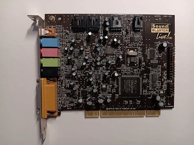 Creative Sound Blaster Live! Tarjeta de sonido PCI modelo SB0100 5.1 *FUNCIONAMIENTO PULL* Foto 1 de 4