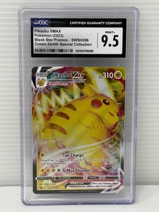Pokémon TCG Pikachu VMAX SWSH286 Black Star Promo Beckett CGC Mint 9.5 - Picture 1 of 4