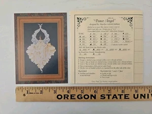 Lavender & Lace PEACE ANGEL Cross Stitch Pattern by Marilyn Leavitt-Imblum RCS - Picture 1 of 3
