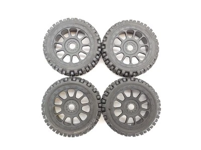 NEW 4x Team Corally Scorpion XTB Off-Road 1/8 Buggy "Badlands" Tires Syncro-4 - Image 1 of 4