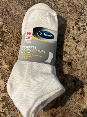 Dr Scholls diabetic low cut socks Lightweight W 4-10 4pr - Image 1 of 2