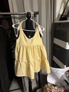 Tie Shoulder Tiered Dress. Size 12 Months To 14 Years FREE SHIPPING - Picture 1 of 1